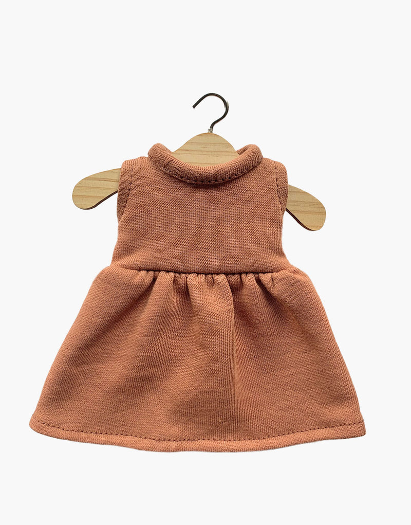 Minikane Faustine Dress in Brown Sugar