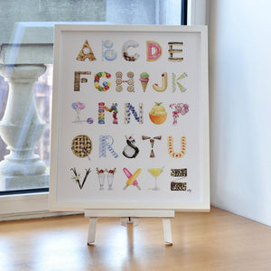 The Letter Nest Dessert Alphabet Print