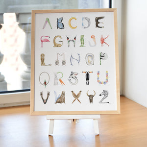 The Letter Nest Animal Alphabet Print