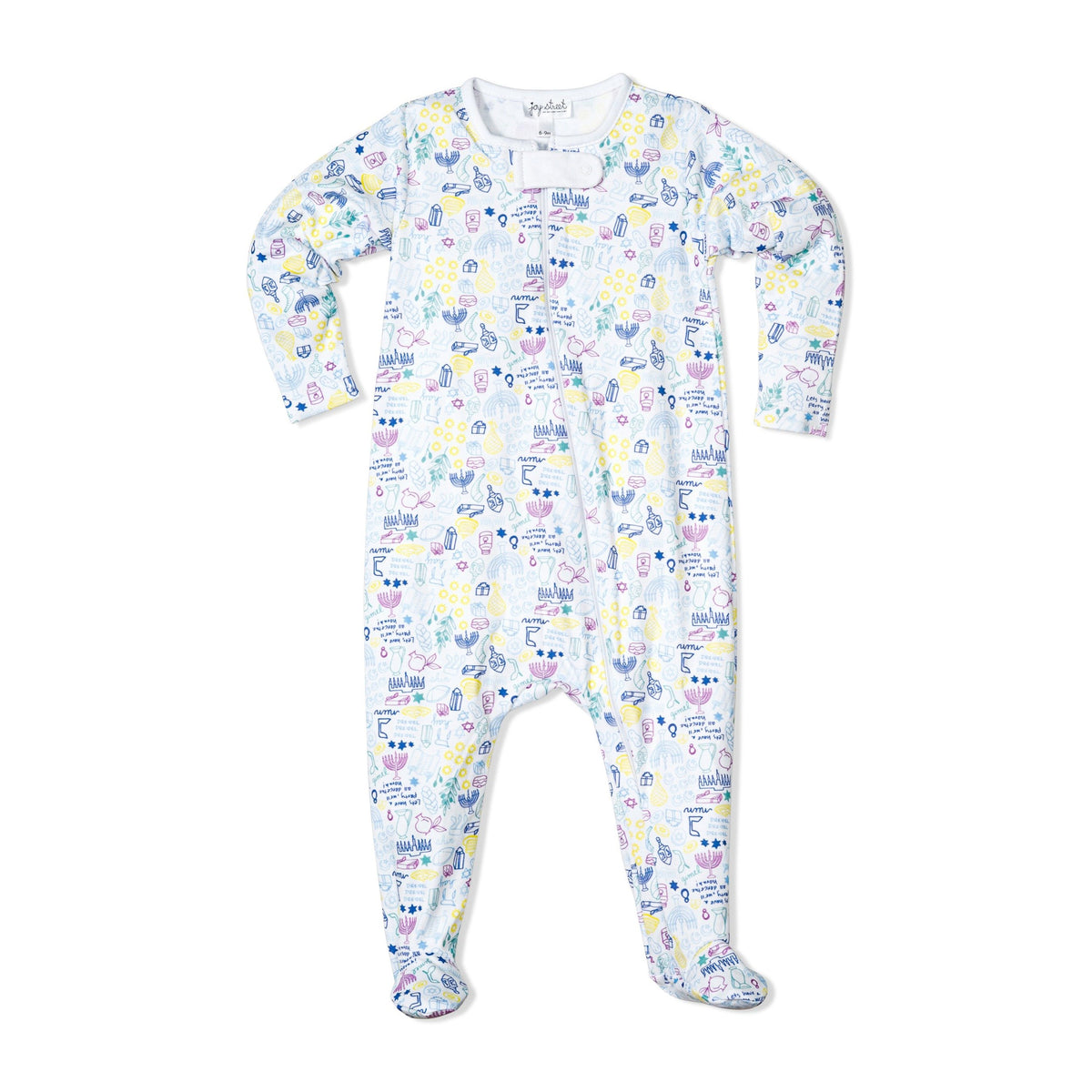 Joy Street Kids Hannukah Zip Onesie