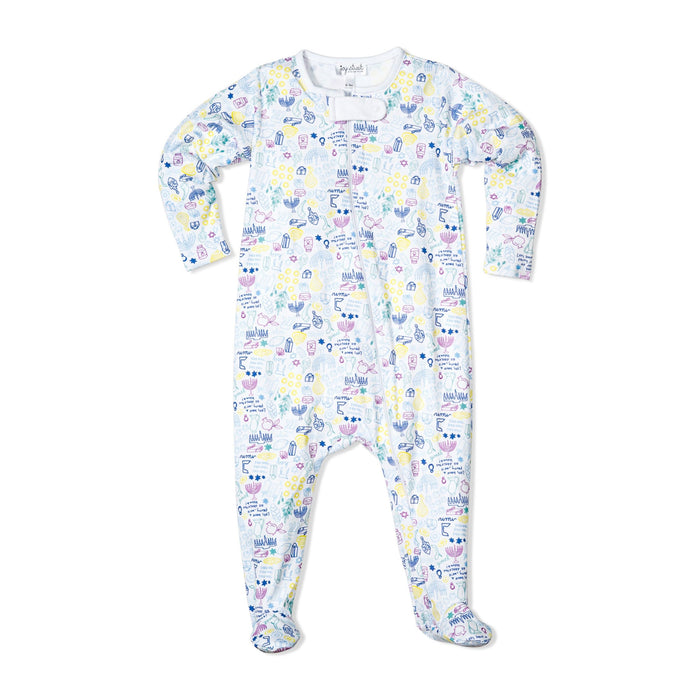Joy Street Kids Hannukah Zip Onesie