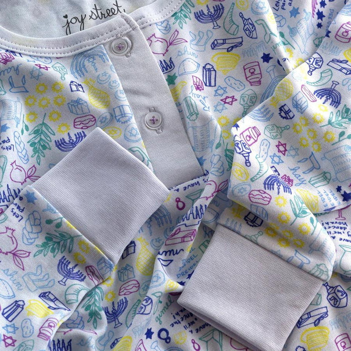 Joy Street Kids Hannukah Zip Onesie