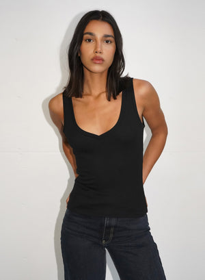 LNA Clothing Ribbed V Slim Tank - Multiple Colors!