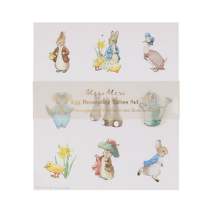 Meri Meri Peter Rabbit in the Garden Egg Decorating Tattoo Set