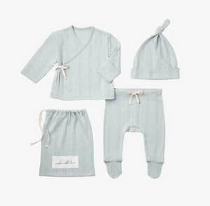 Elegant Baby Newborn Gift Set in Blue