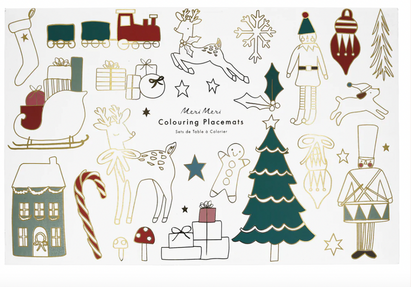 Meri Meri Christmas Coloring Placemats