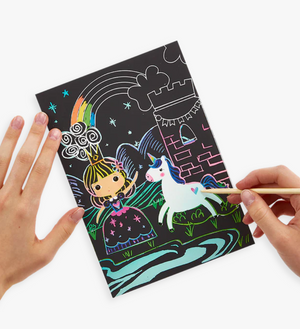 OOLY Scratch & Scribble Princess Garden Art Kit