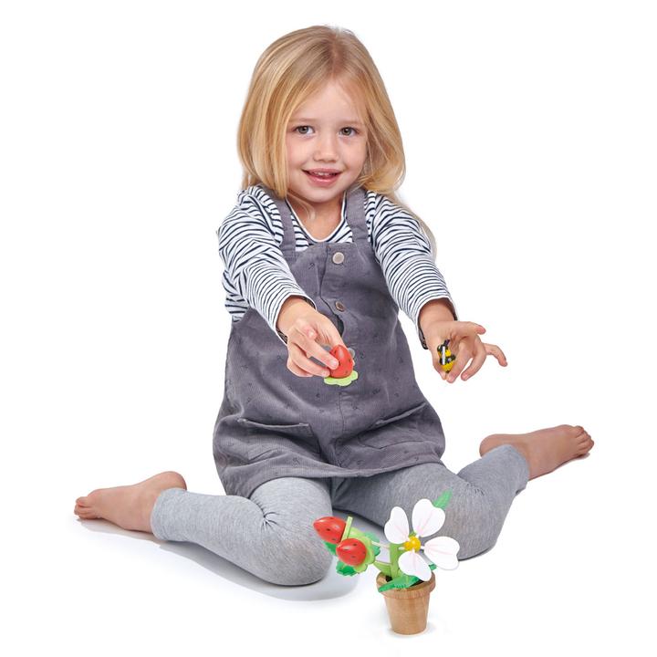 Tender Leaf Toys Strawberry Flowerpot Set