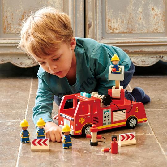 Tender Leaf Toys Fire Engine