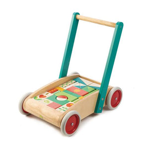Tender Leaf Toys Baby Wagon with Blocks Walker