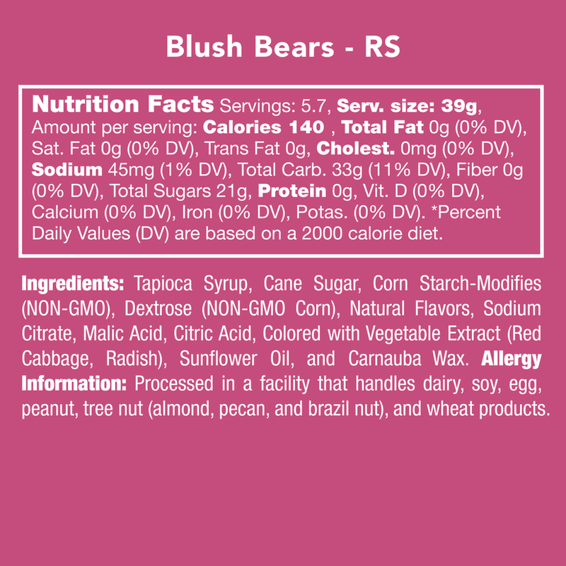 Candy Club Blush Bears Gummy Candy