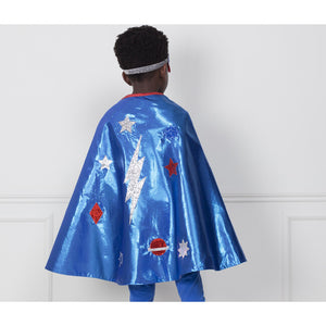 Meri Meri Blue Superhero Dress Up Costume