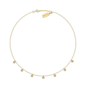 Elli Parr Cora Pave Coin Necklace