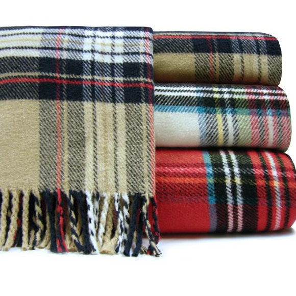 A Soft Idea Classic Tartan Throw Blanket - Multiple Colors!