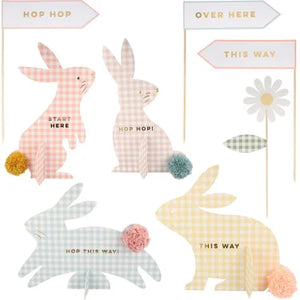 Meri Meri Gingham Bunnies Egg Hunt Kit
